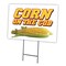 Signmission Corn On The Cob Yard Sign & Stake outdoor plastic coroplast window, C-1216-DS-Corn On The Cob C-1216-DS-Corn On The Cob - alternate 1